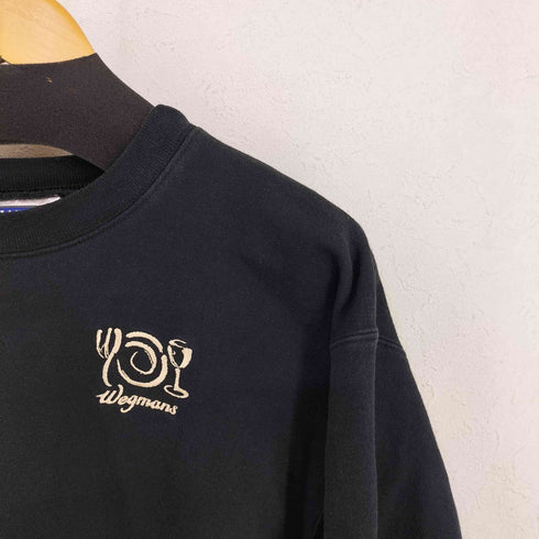 ヘインズ Hanes 90s フロント刺繍 クルーネックスウェット Wegmans メンズ