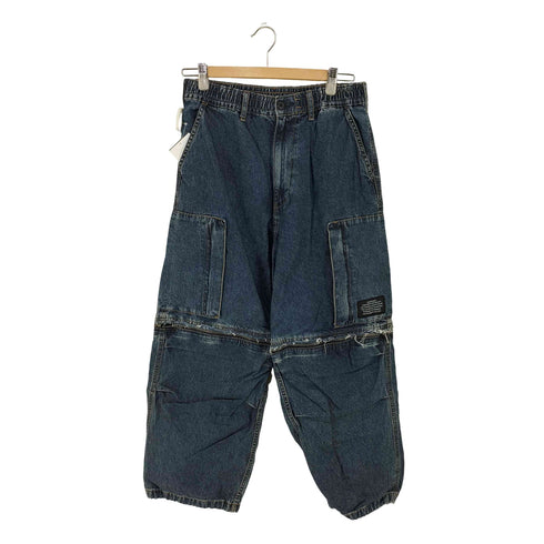 アンダーカバー UNDERCOVER デニムコンバーチブルワイドカーゴパンツ メンズ S