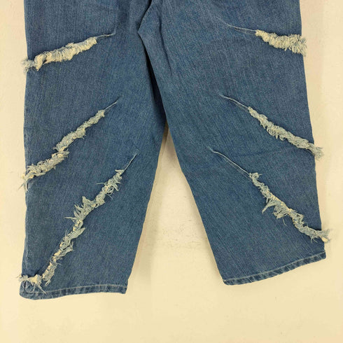 アズールバイマウジー AZUL by moussy DENIMフリンジワイド メンズ FREE