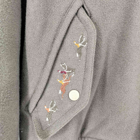 PEYTONPLACEFORMEN 両面刺繍 ウールスタジャン メンズ