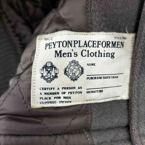 PEYTONPLACEFORMEN 両面刺繍 ウールスタジャン メンズ