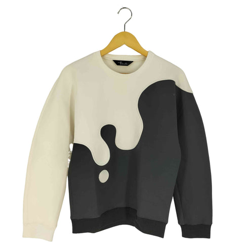 Hiderwater スイッチングパターン クルーネックスウェット レディース import:M