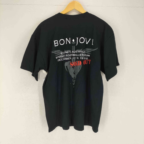 ギルダン GILDAN 2010 BONJOVI WORLD TOUR 両面プリント バンドTシャツ カットソー メンズ XL