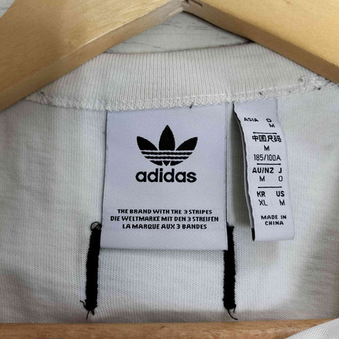 アディダスオリジナルス adidas Originals ロゴ刺繍 ステッチデザイン ロングスリーブTシャツ メンズ import:M