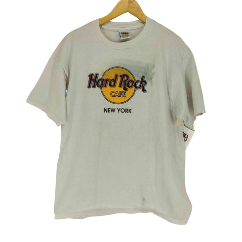ハードロックカフェ Hard Rock Cafe 刺繍タグ ロゴプリント 半袖Tシャツ カットソー メンズ JPN:L