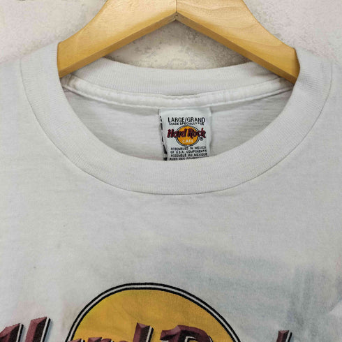ハードロックカフェ Hard Rock Cafe 刺繍タグ ロゴプリント 半袖Tシャツ カットソー メンズ JPN:L