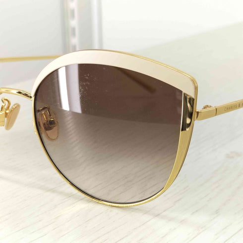 チャールズアンドキース CHARLES&KEITH シンメタルフレーム キャットアイサングラス レディース 62□19