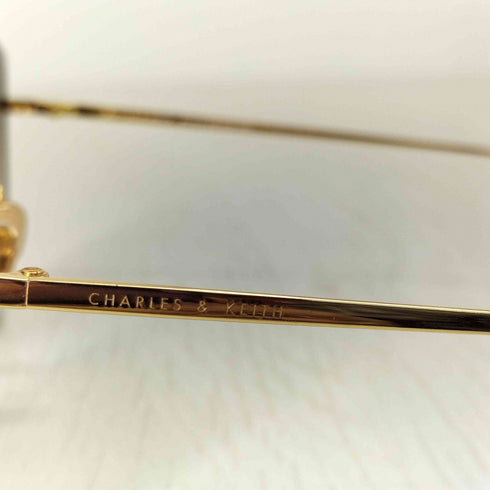 チャールズアンドキース CHARLES&KEITH シンメタルフレーム キャットアイサングラス レディース 62□19