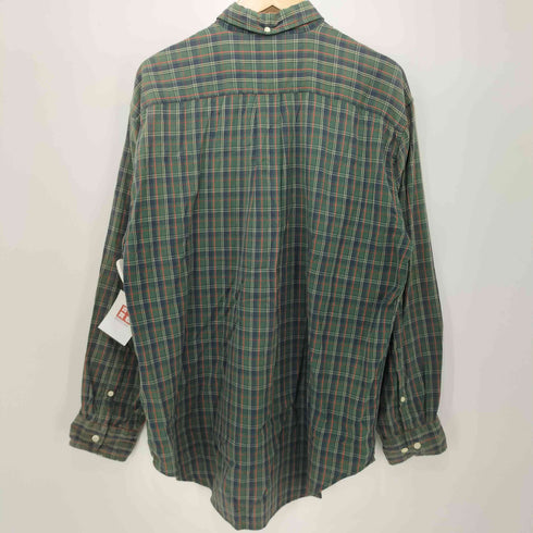 ギャップ Gap 90-00S OLD 白タグ L/S タータンチェック ボタンダウンシャツ メンズ import:M