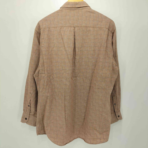 エルメネジルドゼニア Ermenegildo Zegna L/S シンプルチェック ボタンダウンシャツ メンズ import:XL