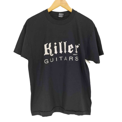 フルーツオブザルーム FRUIT OF THE LOOM 90s KILLER GUITARS 袖 裾シングル 半袖Tシャツ カットソー メンズ L