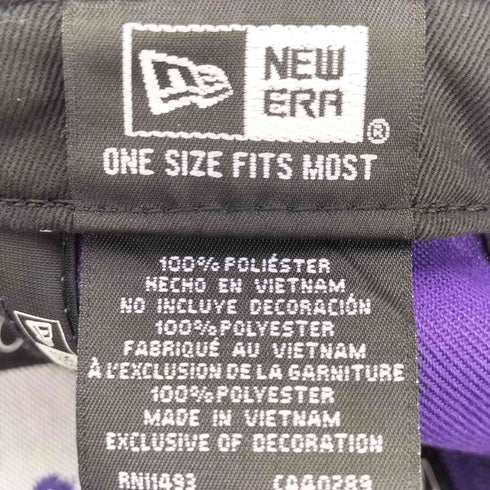 ニューエラ NEW ERA 9FORTY バスケットボール チームロゴ 6パネル ベースボール キャップ メンズ ONE SIZE