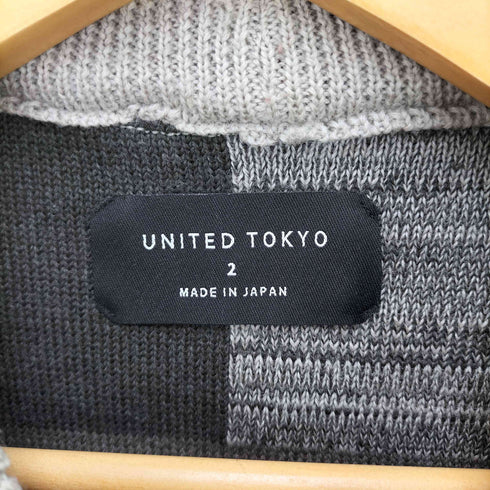 ユナイテッドトウキョウ UNITED TOKYO 総柄 ハード ウール クルーネック ニット メンズ JPN:2