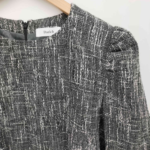 ダーリッチ Darich 22SS パフショルツイードミニワンピース レディース FREE