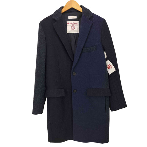 ビューティーアンドユースユナイテッドアローズ BEAUTY & YOUTH UNITED ARROWS 別注 クレイジーパターン PURE NEW WOOL ツイード チェスターコート メンズ JPN:M