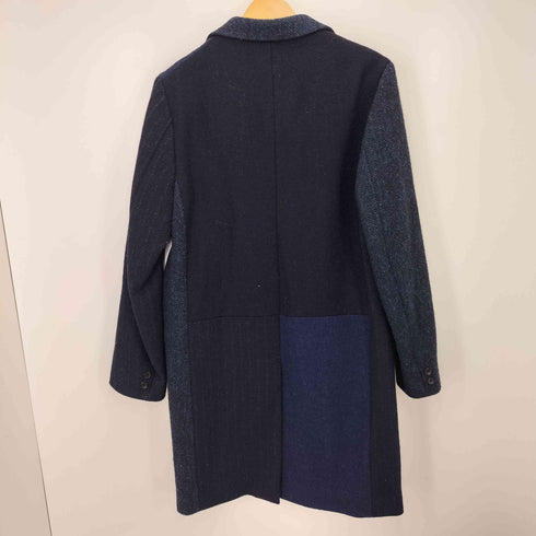 ビューティーアンドユースユナイテッドアローズ BEAUTY & YOUTH UNITED ARROWS 別注 クレイジーパターン PURE NEW WOOL ツイード チェスターコート メンズ JPN:M