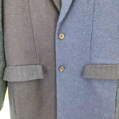ビューティーアンドユースユナイテッドアローズ BEAUTY & YOUTH UNITED ARROWS 別注 クレイジーパターン PURE NEW WOOL ツイード チェスターコート メンズ JPN:M