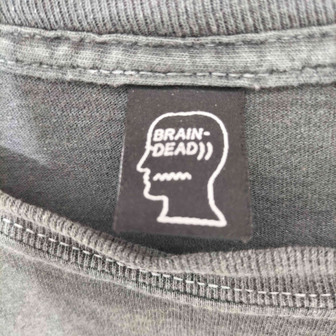 ブレインデッド BRAIN DEAD ロゴプリント ロングスリーブ クルーネックTシャツ メンズ JPN:XL