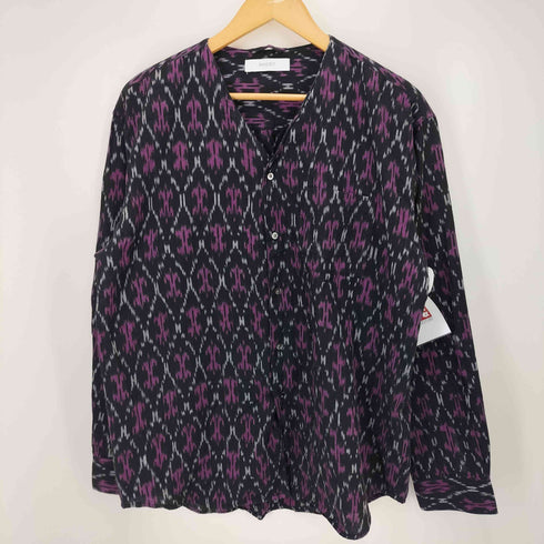 インヘリット INHERIT INDIA FAB. IKAT ジャガード シャツカーディガン INDIA FAB. IKAT ジャガード パンツ セットアップ メンズ L
