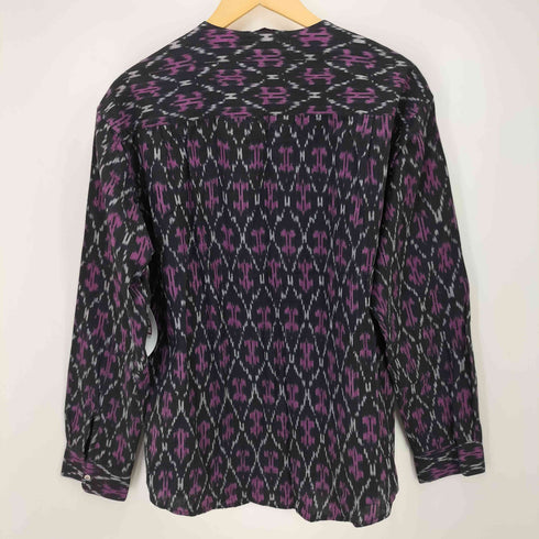 インヘリット INHERIT INDIA FAB. IKAT ジャガード シャツカーディガン INDIA FAB. IKAT ジャガード パンツ セットアップ メンズ L