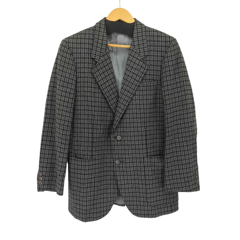 アクアスキュータム AQUASCUTUM ウール チェック 2Bテーラードジャケット メンズ