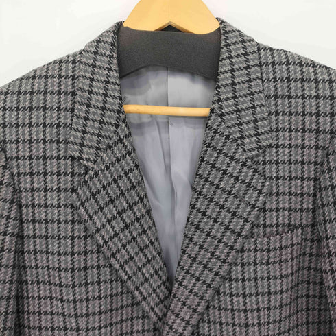 アクアスキュータム AQUASCUTUM ウール チェック 2Bテーラードジャケット メンズ