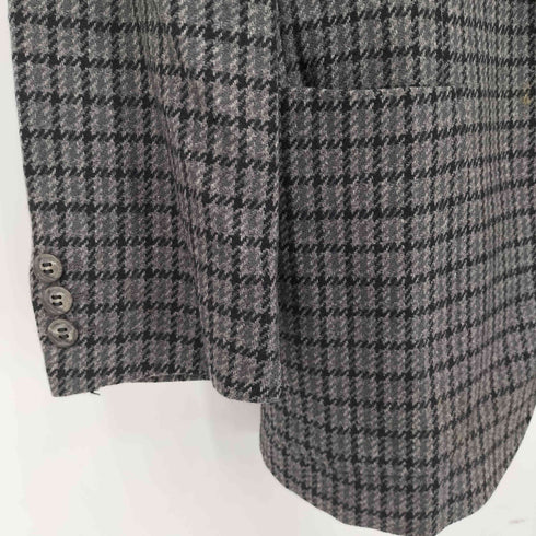 アクアスキュータム AQUASCUTUM ウール チェック 2Bテーラードジャケット メンズ