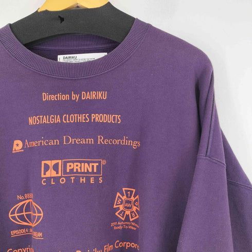 ダイリク DAIRIKU 19AW END ROLL WASHED SWEATER メンズ JPN:L