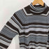 アーペーセー A.P.C. フランス製 マルチ ボーダー ウール アクリル タートルネック ニット セーター レディース import:M