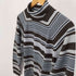 アーペーセー A.P.C. フランス製 マルチ ボーダー ウール アクリル タートルネック ニット セーター レディース import:M