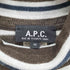 アーペーセー A.P.C. フランス製 マルチ ボーダー ウール アクリル タートルネック ニット セーター レディース import:M