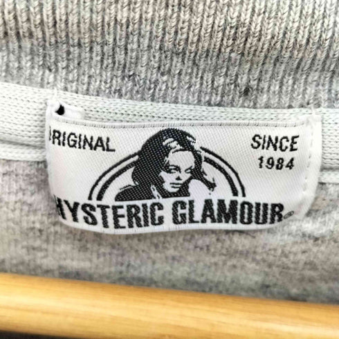 ヒステリックグラマー HYSTERIC GLAMOUR カレッジ ヒスガール モックネックスウェット オーバーサイズ レディース FREE
