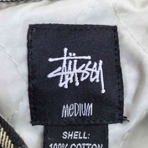 ステューシー Stussy 00s インド製 OLD STUSSY オールド ステューシー 裏地キルティング チェック シャツ メンズ import:M