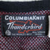COLUMBIAKNIT Thunderbird 60s USA製 クレイジーパターン ノルディック柄 ウール Vネックニット メンズ import:M