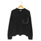 ザラ ZARA コントラストテープ付きセーター メンズ import:L