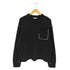 ザラ ZARA コントラストテープ付きセーター メンズ import:L