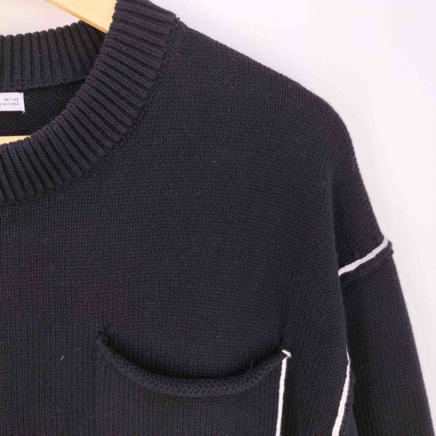 ザラ ZARA コントラストテープ付きセーター メンズ import:L