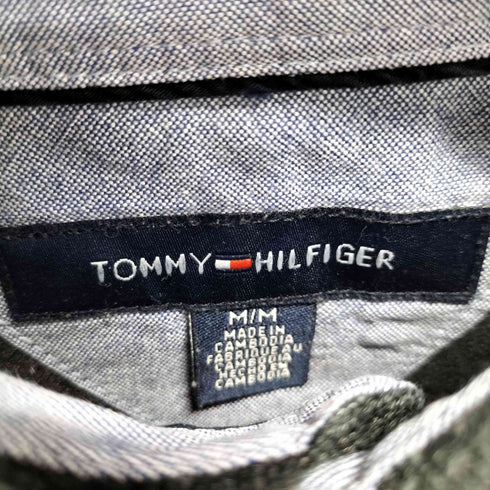 トミーヒルフィガー TOMMY HILFIGER ワンポイントロゴ刺繍 L/S ポロシャツ メンズ JPN:M
