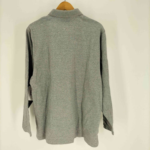 エディーバウアー Eddie Bauer 90-00S 白タグ 台湾製 ハーフジップ コットン L/S ポロシャツ メンズ import:S