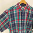 エディーバウアー Eddie Bauer 90-00S 白タグ 台湾製 マドラス チェック B.D S/S シャツ メンズ import:M