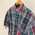 エディーバウアー Eddie Bauer 90-00S 白タグ 台湾製 マドラス チェック B.D S/S シャツ メンズ import:M