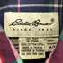 エディーバウアー Eddie Bauer 90-00S 白タグ 台湾製 マドラス チェック B.D S/S シャツ メンズ import:M