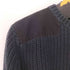 アーペーセー A.P.C. ショルダーフェイクスエードパッチ コットンローゲージニット メンズ import:M