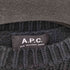 アーペーセー A.P.C. ショルダーフェイクスエードパッチ コットンローゲージニット メンズ import:M