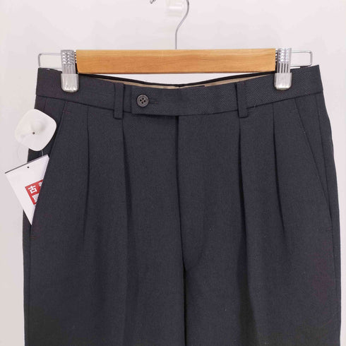 カルバンクライン CALVIN KLEIN YZIP ジップ 2タック ウール テーパード パンツ スラックス メンズ 76