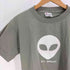 ユナイテッドスポーツ UNITED SPORTS 90S USA製 A-L galactic エイリアン 宇宙人 プリント S/S Tシャツ シングルステッチ メンズ import:M