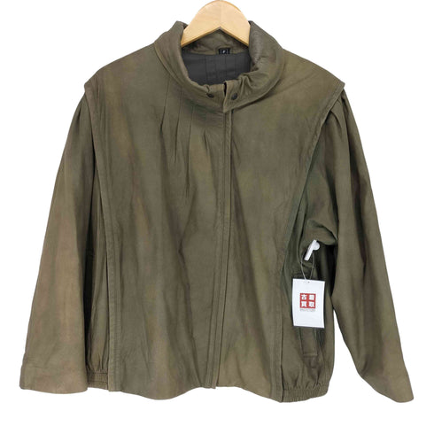 パルティーナ PARTINA ラムレザーギャザーデザインジャケット レディース FREE