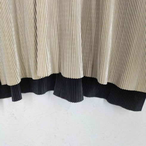 イッセイミヤケ ISSEY MIYAKE 94SS バイカラープリーツキャミワンピース レディース JPN:L