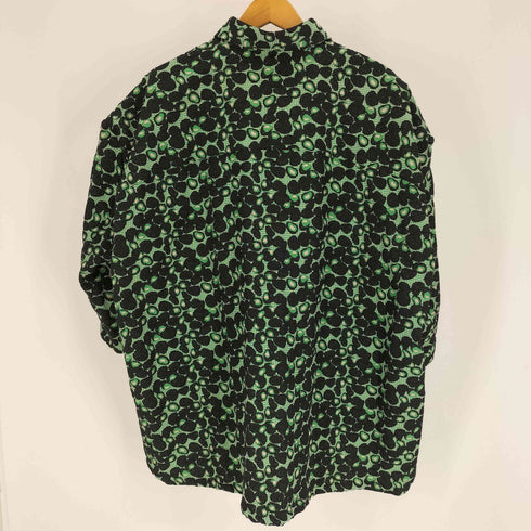 ヘンリックヴィブスコブ Henrik Vibskov 21AW A CRISP LAYER OF MADNESS LOVE U BLOUSE ラブユー ブラウス 総柄 オーバー サイズ シャツ メンズ import:M