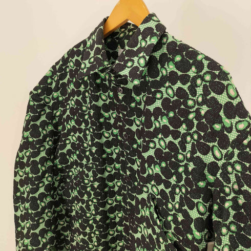 ヘンリックヴィブスコブ Henrik Vibskov 21AW A CRISP LAYER OF MADNESS LOVE U BLOUSE ラブユー ブラウス 総柄 オーバー サイズ シャツ メンズ import:M